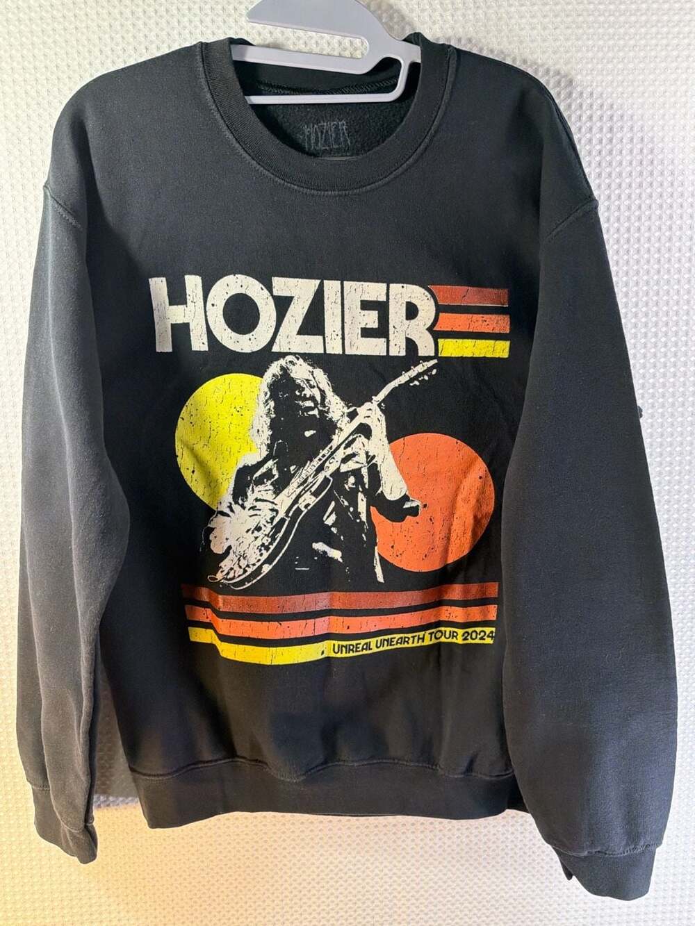 Hozier Unreal Unearth Tour 2024 Black Graphic Sweatshirt